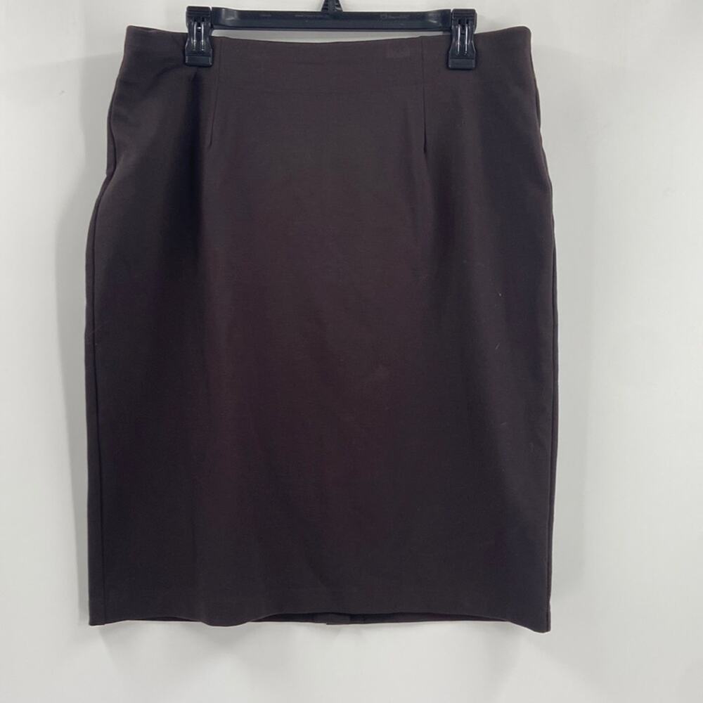 Eileen Fisher brown pencil skirt